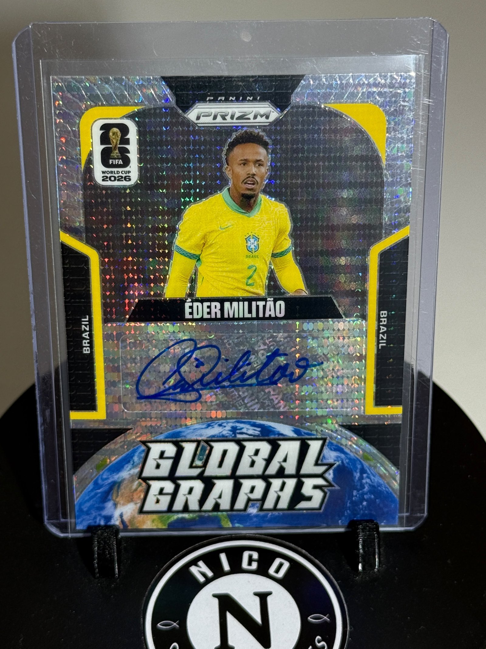 🤩🔝 Autograph Éder Militão Panini Prizm Fifa World Cup 2026 - Locura de tarjeta que sin duda debe formar parte de tu colección 💯