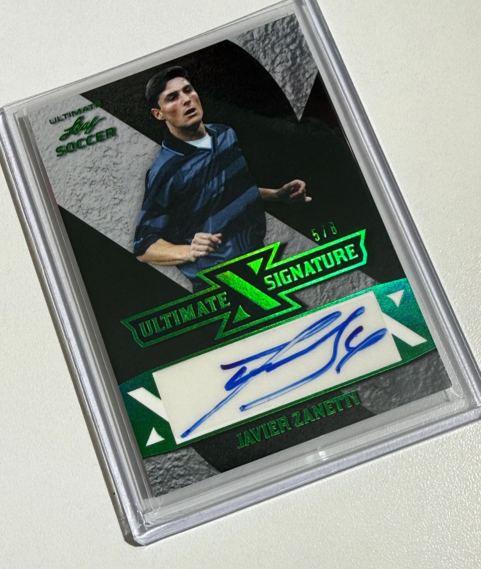 📈💎 Card Autograph Javier Zanetti 5/8 edición súper limitada