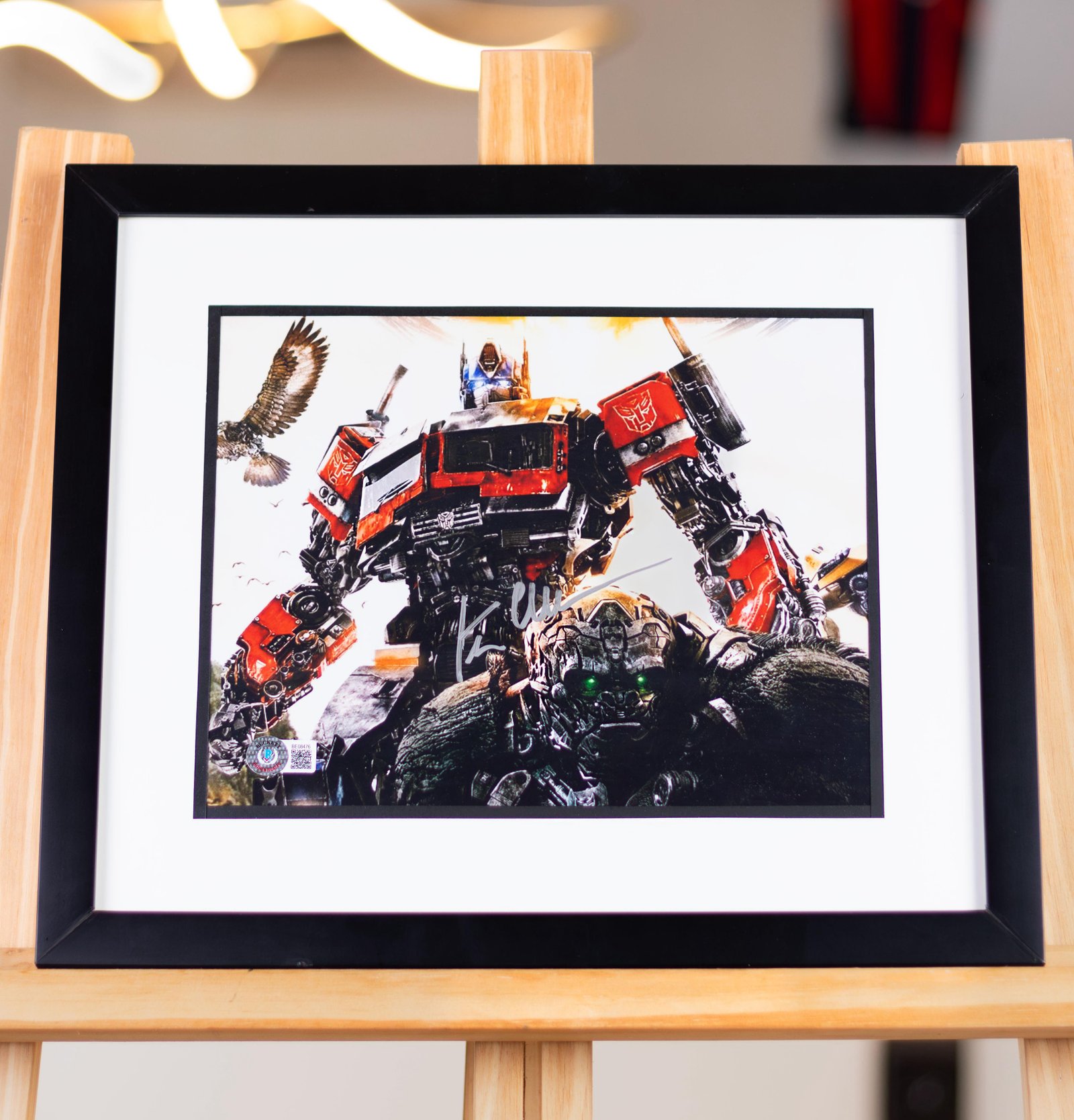 🤩 AUTOGRAFO ORIGINAL PUÑO Y LETRA DE PETER CULLEN (OPTIMUS PRIME), CON CERTIFICADO DE AUTENTICIDAD (BECKETT) 💯