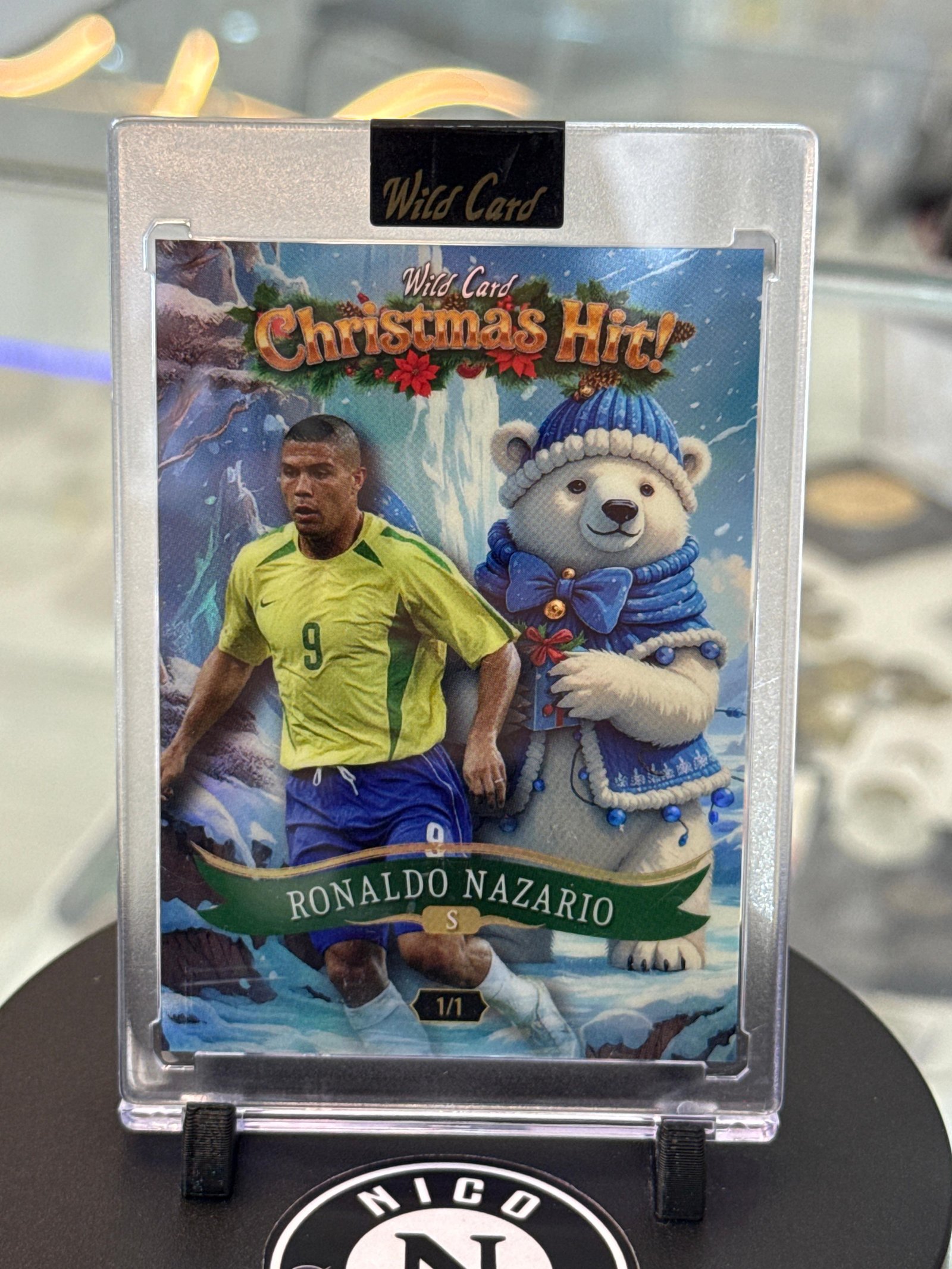 Poseé lo único, Card 1/1 de Ronaldo Nazario edición Christmas Hit Wild Card