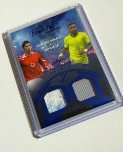 📈🤩 Card Edición limitada con parte del jersey utilizado en juego: CR7 & NEYMAR JR 😱