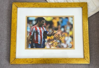 🤩🇵🇾 Autógrafo original de puño y letra del Mariscal Salvador Cabañas - El autógrafo fué realizado el 4/6/2026 💯