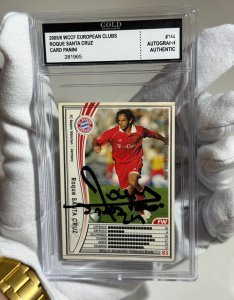 🤩🇵🇾 Card Panini año 2005 con el Autógrafo original de Roque Santa Cruz - Una verdadera locura de tarjeta, quizás sea la única en existencia 💎🔝